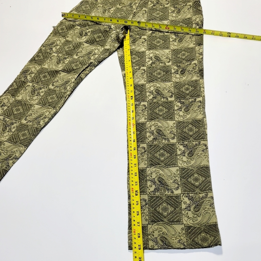Habitat Silky Sage Paisley Patchwork Pants Made in USA (S) - Picture 8 of 8